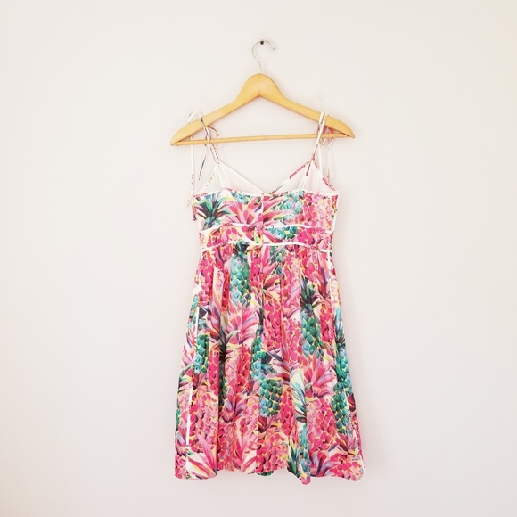 J Crew Painted Pineapple Sun Dress - Picture 3 of 8